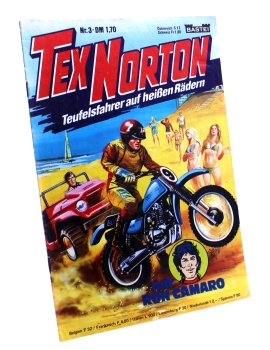 Tex Norton - Teufelsfahrer auf heißen Rädern Comic Nr 3: Die Motorrad-Lady von Bastei